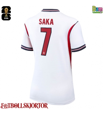 England Bukayo Saka #7 Hemmatröja Dam VM 2026 Kortärmad